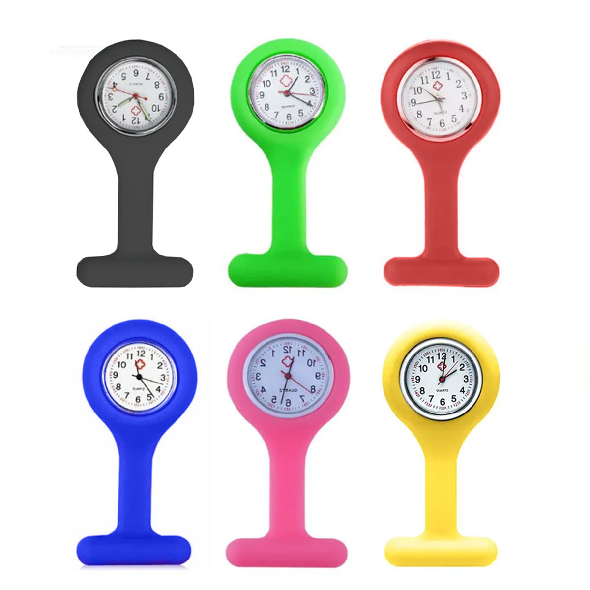 Relógio Bolso de Lapela Silicone Supermedy