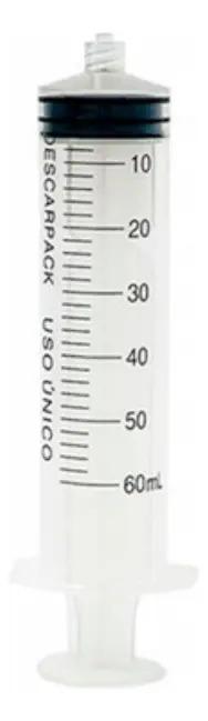 SERINGA S/AG 60ML LUER LOCK - WILTEX