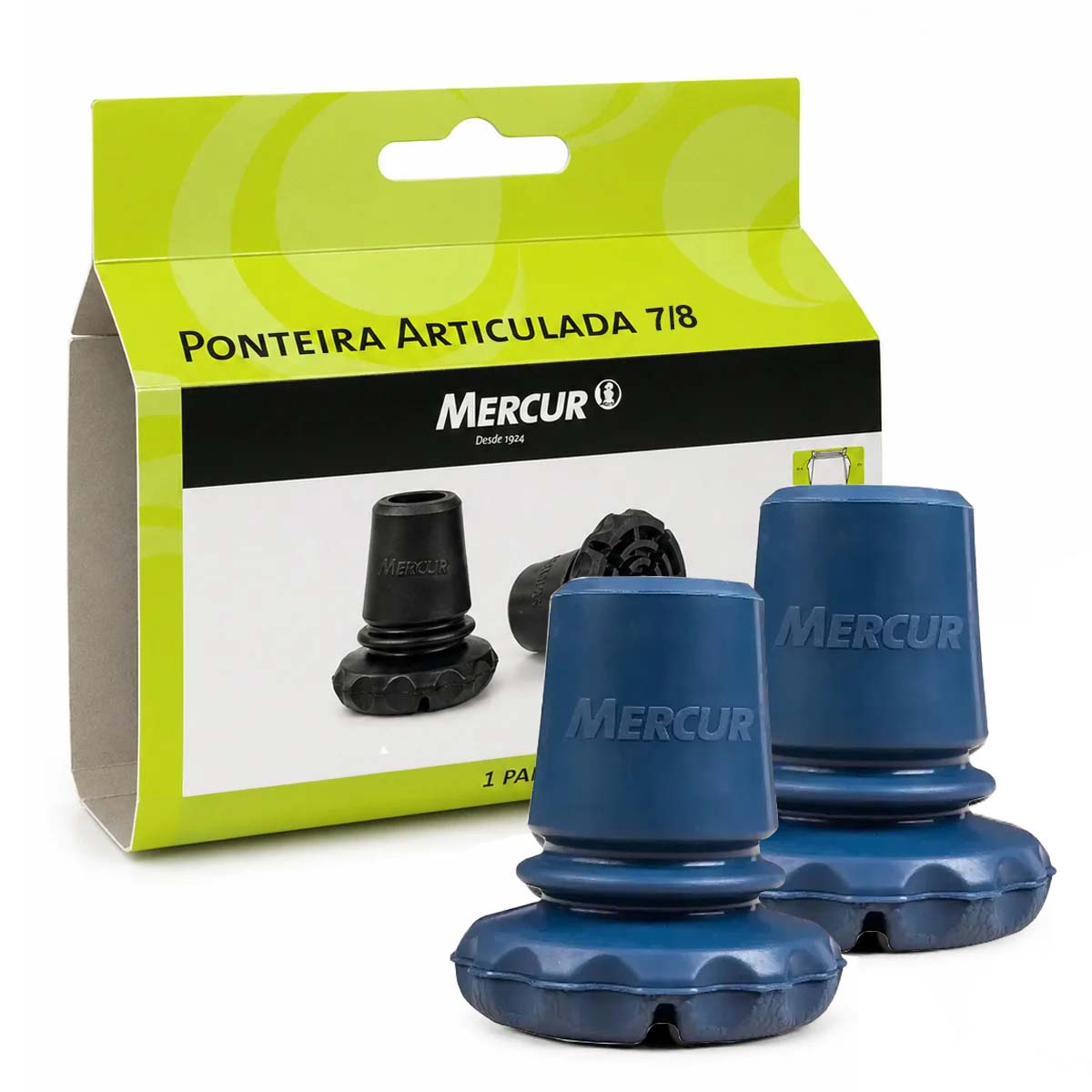 Ponteira Articulada para Muleta 7/8 Mercur Par Azul