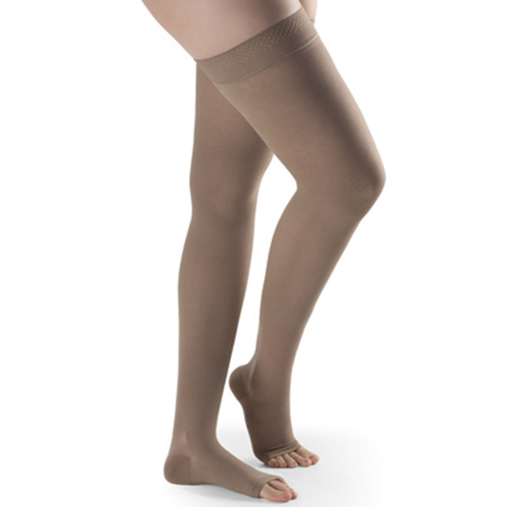 Meia Sigvaris Basic 20-30mmhg Meia Coxa Ponteira Aberta