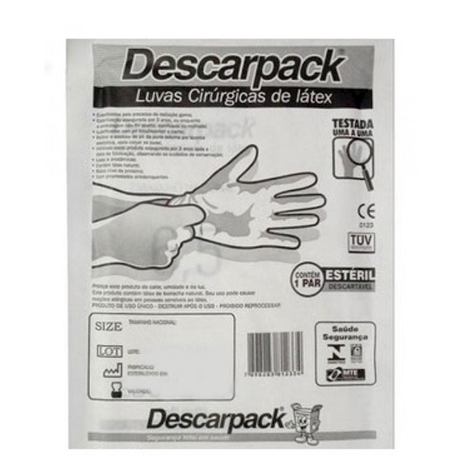 Luva Cirúrgica Esteril Descarpack Par