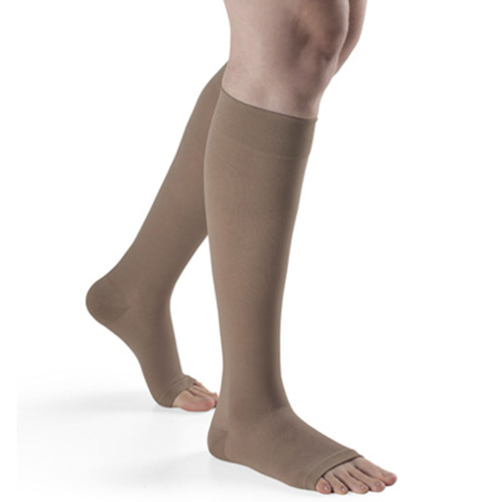 Meia Sigvaris Basic 20-30mmhg Panturrilha Ponteira Aberta