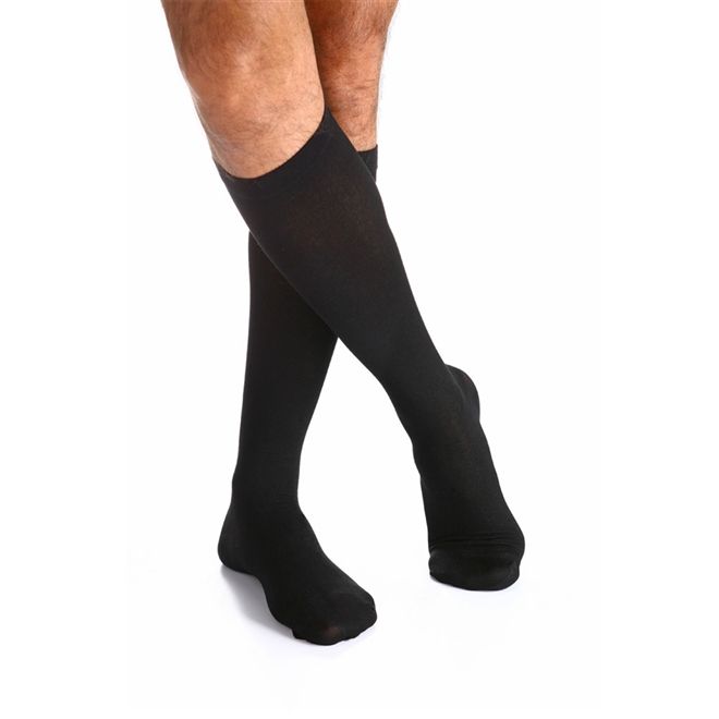 Meia Sigvaris cotton 20-30mmhg Panturrilha Ponteira Fechada