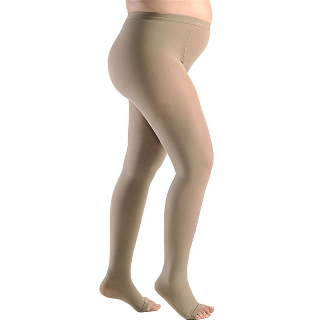 Meia Sigvaris Premium 20-30mmhg Meia Calça Materna/Gestante Ponteira Aberta
