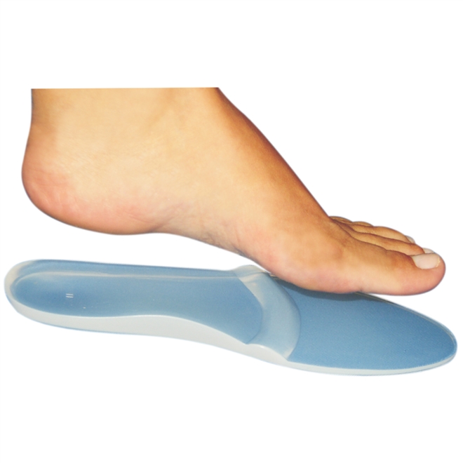 Palmilha de Silicone Ortho Pauher Siligel Com Arco e Barra Metatarsal 5100