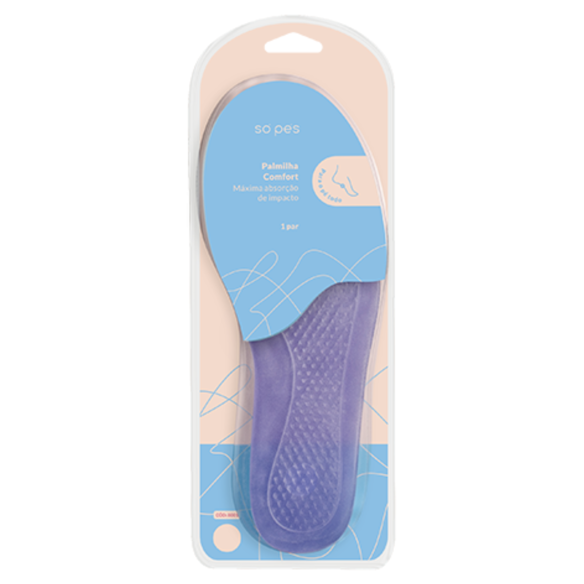 Palmilha de Gel Só Pés Comfort 1 Par