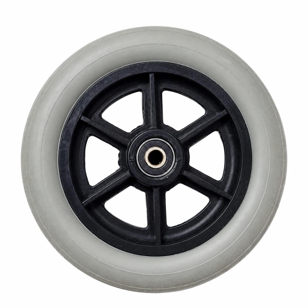 Roda 6 Polegadas Cadeira de Roda Obeso Com Rolamento Cinza