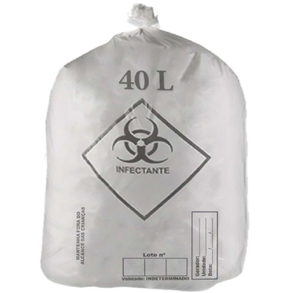 Saco para Lixo Hospitalar 40L GR4 100un Nekplast