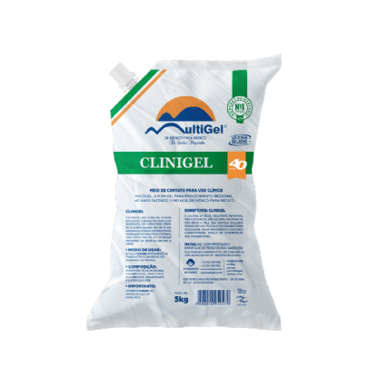 Gel Ultrasson Condutor ECG 5kg Clinigel Bag