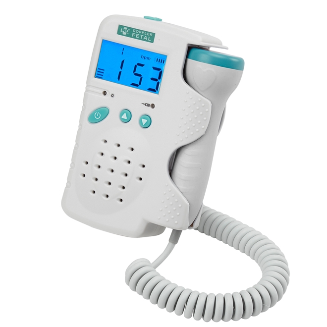 Detector Fetal Doppler MD Portatil Digital Bateria Recarregavel FD200D