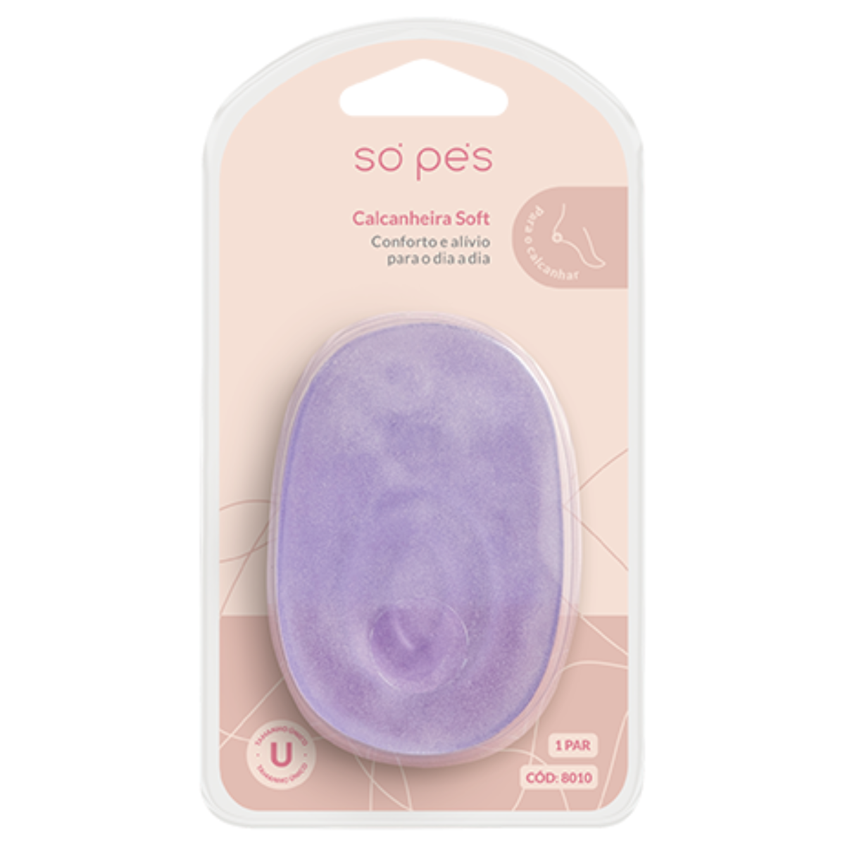 Calcanheira Só Pés Soft Gel 1 Par