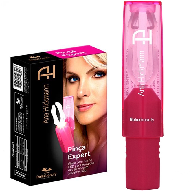 Pinça Expert com Iluminação em Led Relaxbeauty Ana Hickmann RB-PL1258