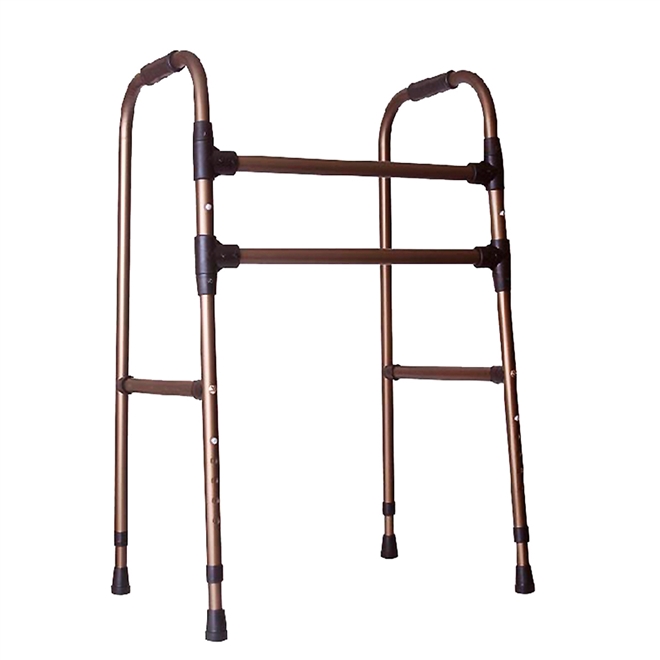 Andador Fixo Sequencial 2 Barras Alumínio Bronze
