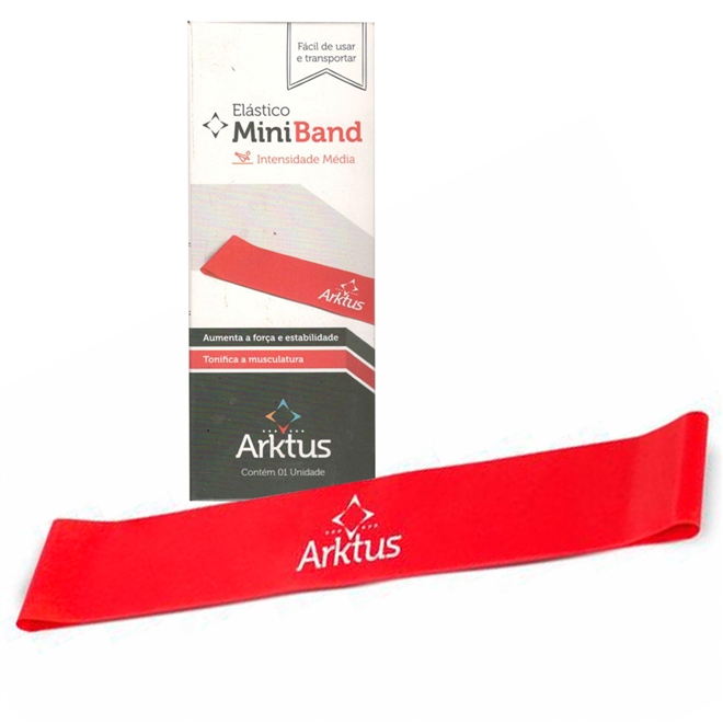 Exercitador Elástico Mini Band Médio Arktus