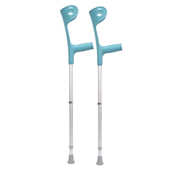 Muleta Canadense Sequencial Fixa 110kg 3/4 Par Azul Turquesa