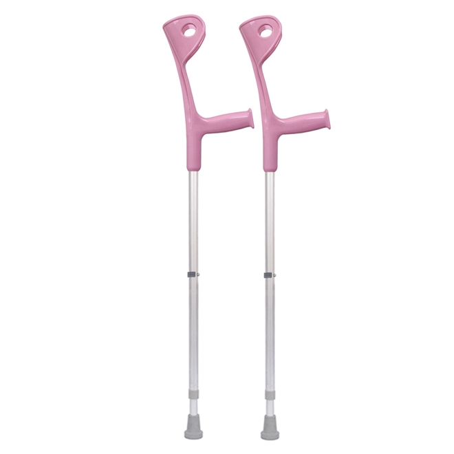 Muleta Canadense Sequencial Fixa 130kg Ponteira 7/8 Par Rosa