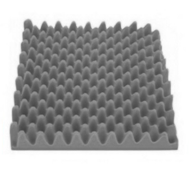 Almofada Alveolada Piramidal Obeso Cinza 50x50x7cm 