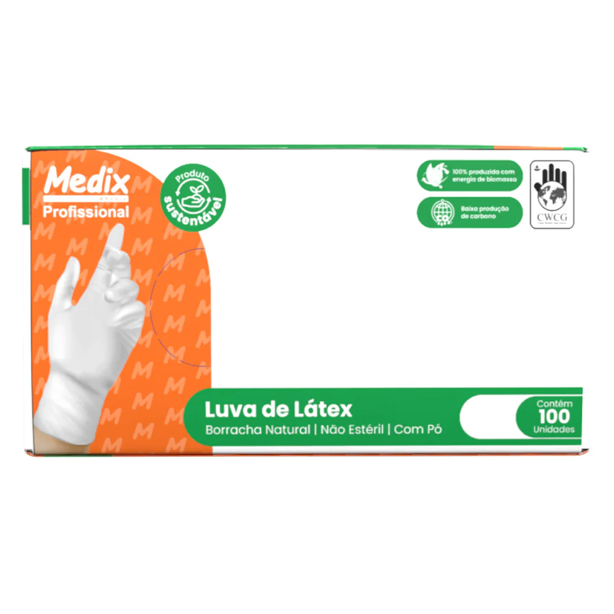 Luva de Latex para Uso Geral Medix 100UN