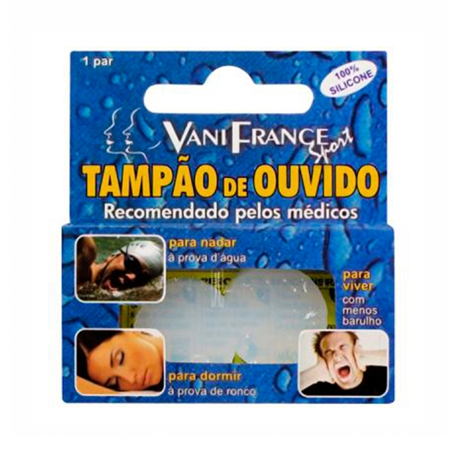 Tampão de Ouvidos Silicone Vani France 1 Par