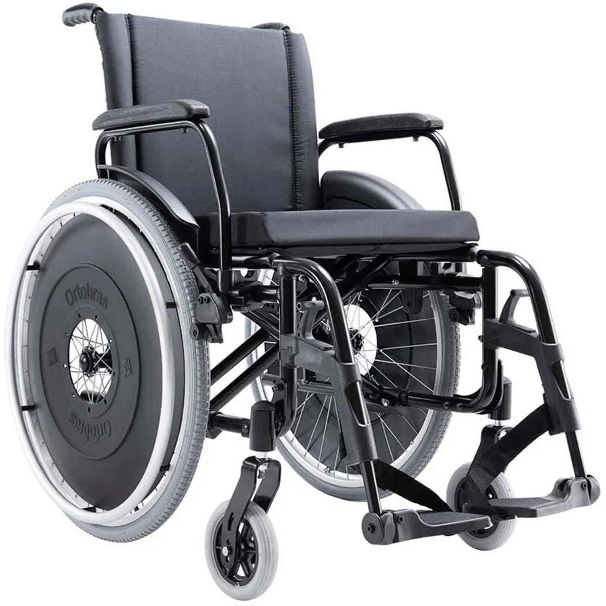 Cadeira de Rodas AVD Alumínio Dobrável T48 Ortobras 48Lx45Px40A