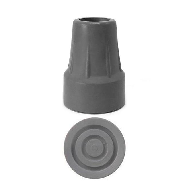 Ponteira Para Muleta Mercur 7/8" Cinza Unidade