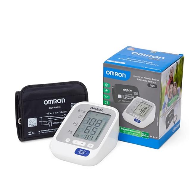 Aparelho de Pressão Arterial Automático de Braço Omron Hem-7122 Control+