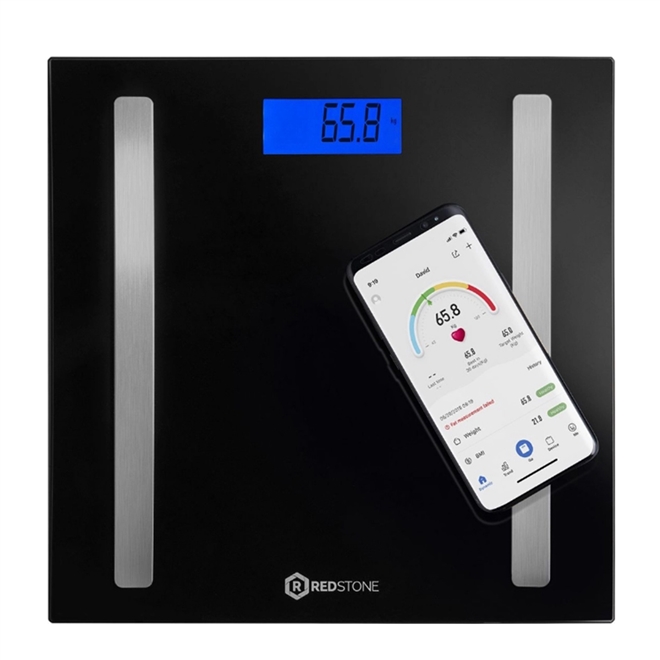 Balança Digital de Bioimpedancia Com Bluetooh RedStone