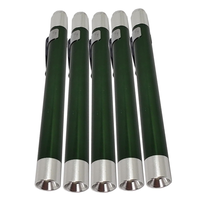 Lanterna Clinica de Bolso em Aluminio LED AK 5 Und Verde
