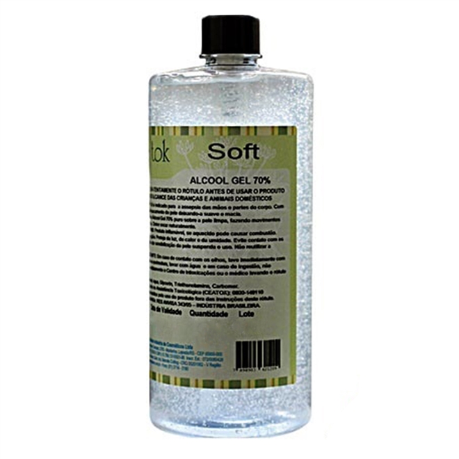 Álcool Gel 70% 900g Suave Tok Soft