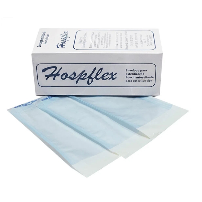 Envelope Autoselante Para Esterelização 90X260MM 200un Dental Cremer 