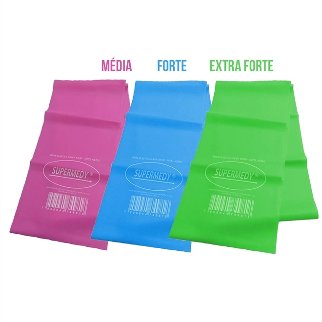 Faixa Elastica Band Supermedy Combo Forte