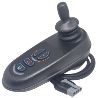 Joystick Completo VR2 para Cadeira de Rodas Motorizada Ortobras Conexão Cinza
