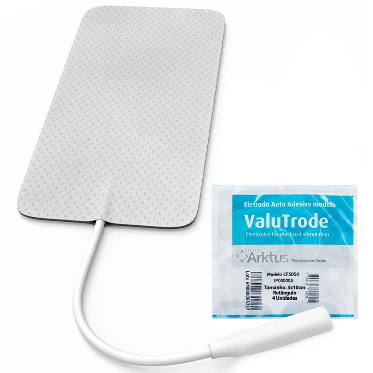 Eletrodo Autoadesivo 5x10cm 4 Unidades Valutrode Arktus