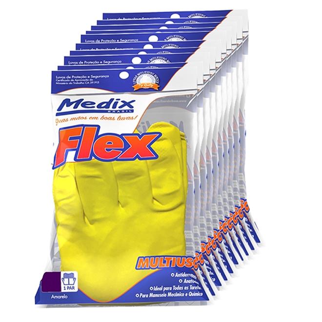 Luva de Limpeza M Par Medix Kit 10 Und