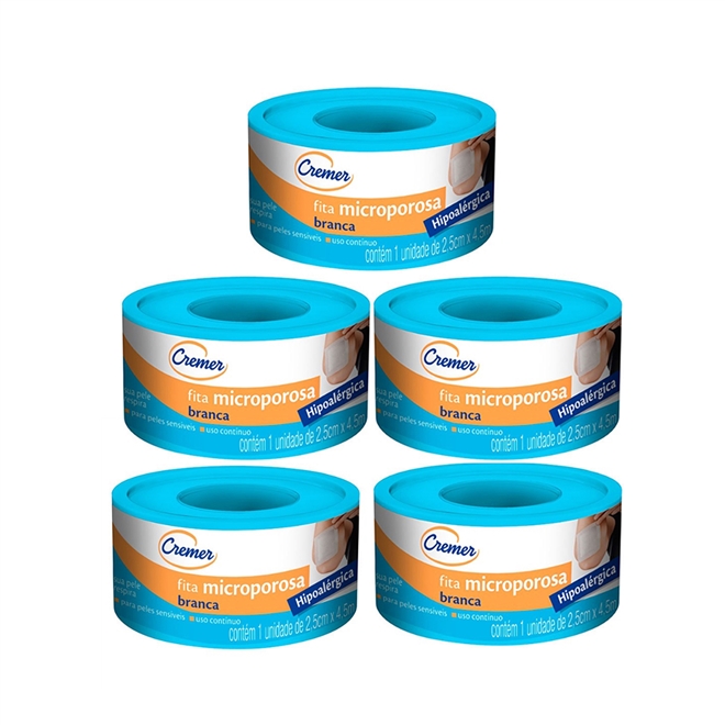 Micropore 1,2CMX4,5M Dental Cremer Kit 5 Und
