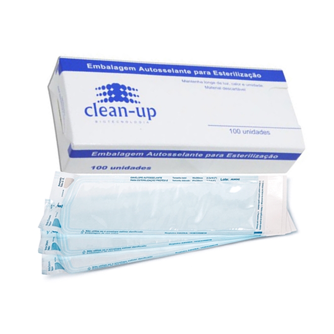 Envelope Autosselante 90x250mm P/ Esterilização 100un