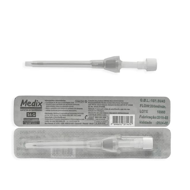 Cateter Intravenoso N16 Medix 100un