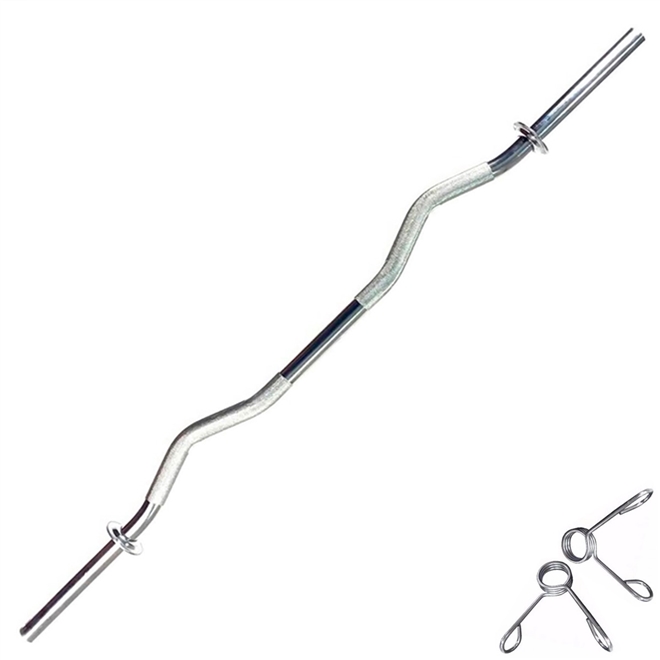 Barra W Cromada Maciça Zstorm 120cm Com Presilha