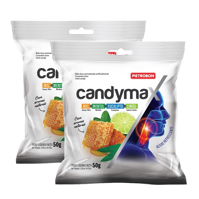 Bala Refrescante CandyMax Pacote 250g