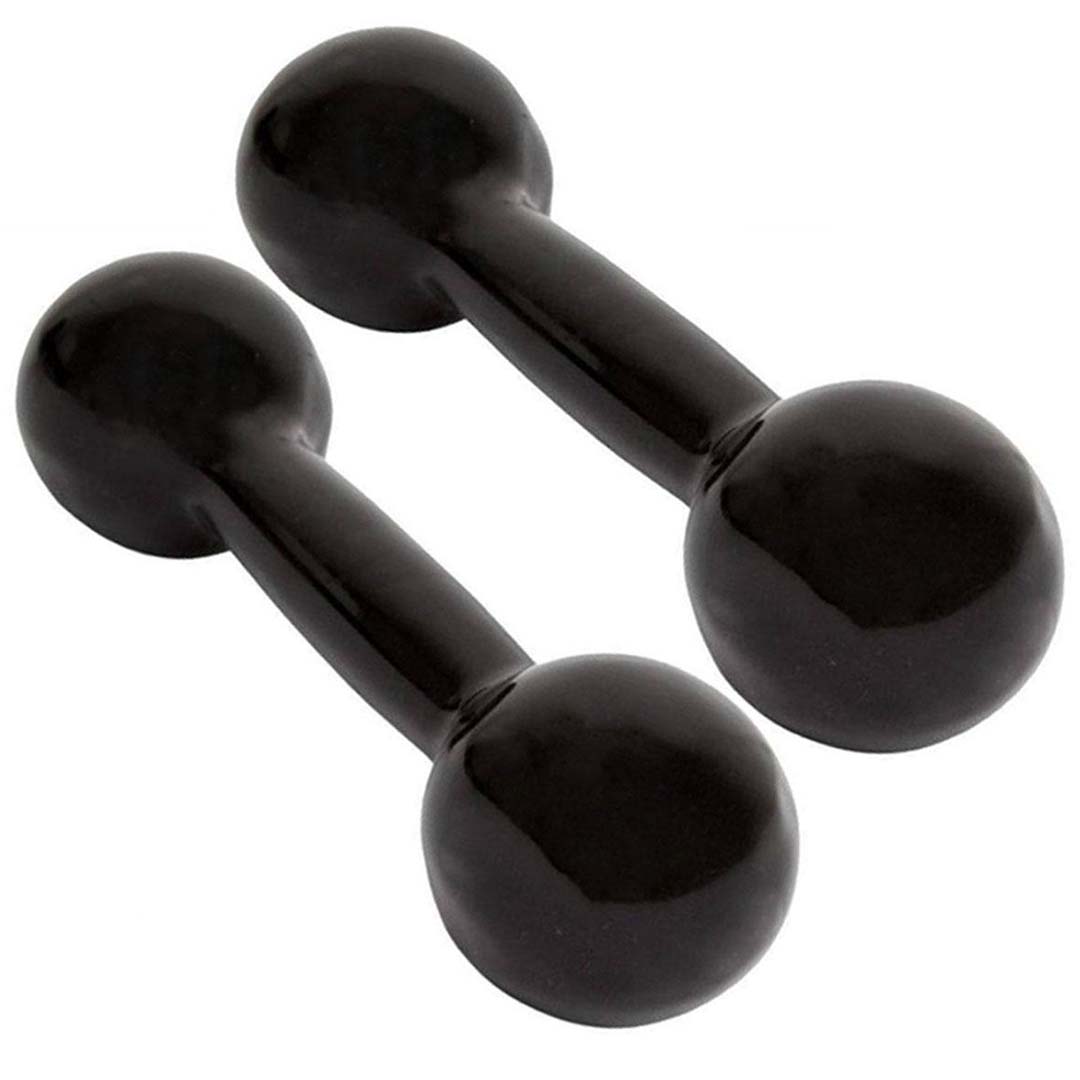 Par de Halter Emborrachado Preto 4kg