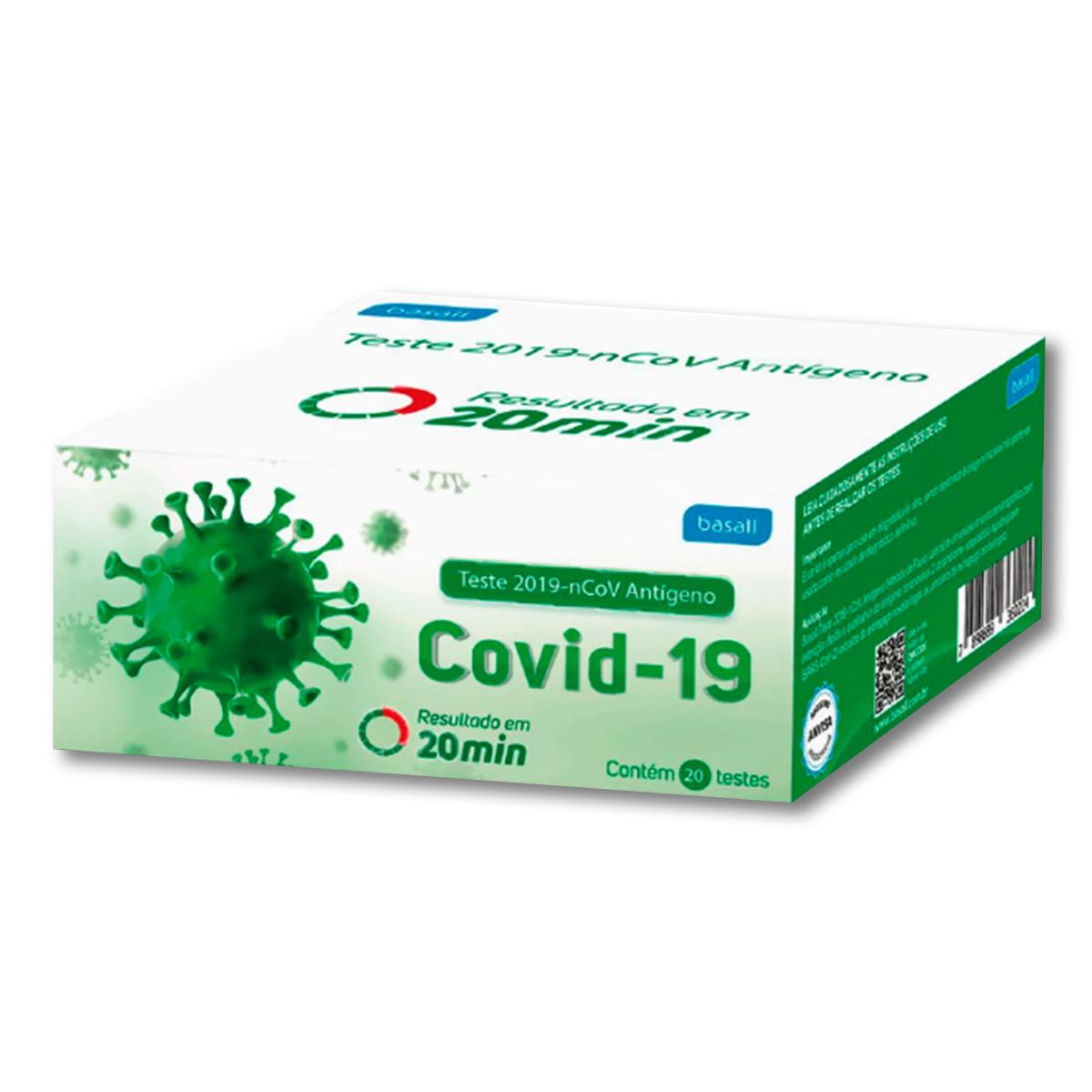 Teste Rápido Antigeno Covid19 Basall 20 Unidades - Verde