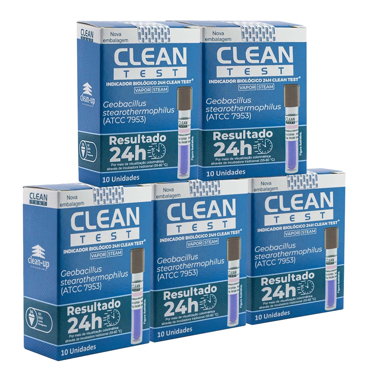 Teste Indicador Biológico a Vapor Clean-Test 50 unidades
