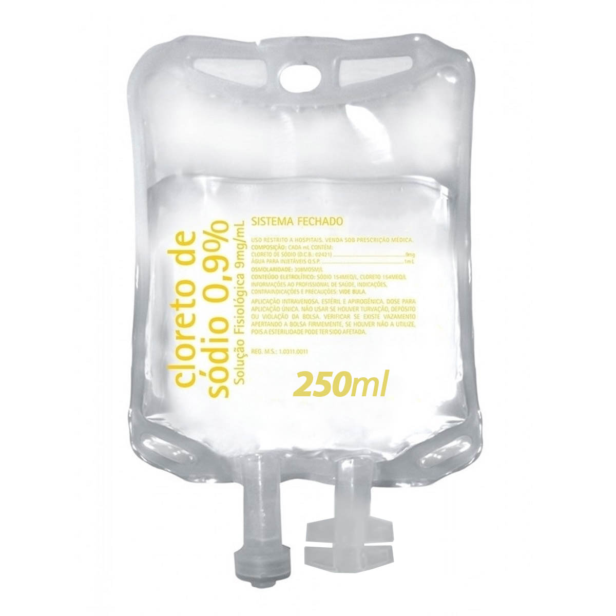Soro Fisiológico de Sódio 0,9% Bolsa 250mL JP