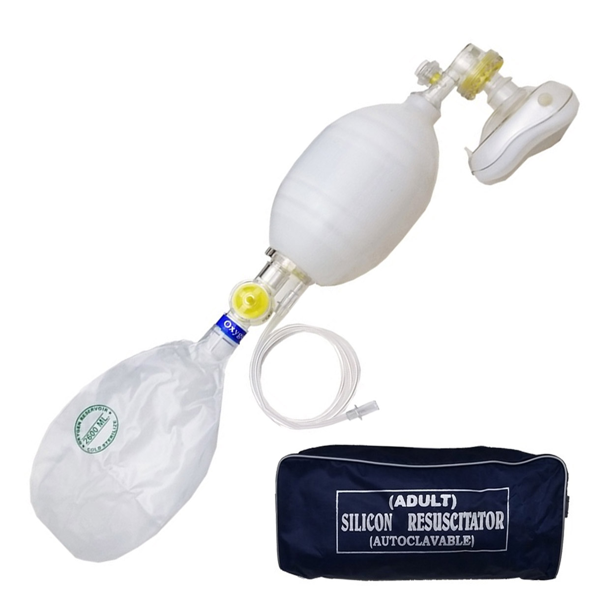 Reanimador Adulto Ambu Completo de Silicone Farmatex