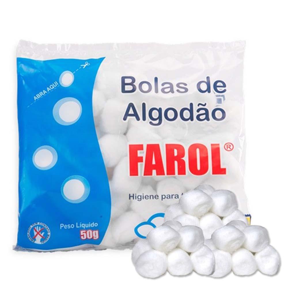 Algodão Hidrofilo em Bolas 100g Farol