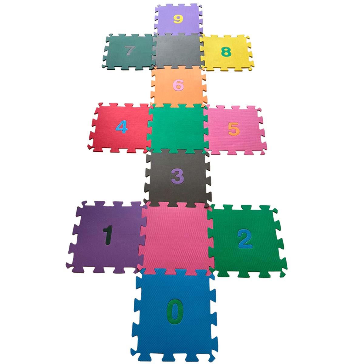 Tatame em EVA Amarelinha com 13 Peças 50×50cm