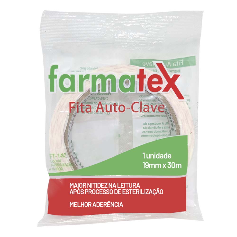 Fita Crepe Autoclave 19MM X 30M Farmatex