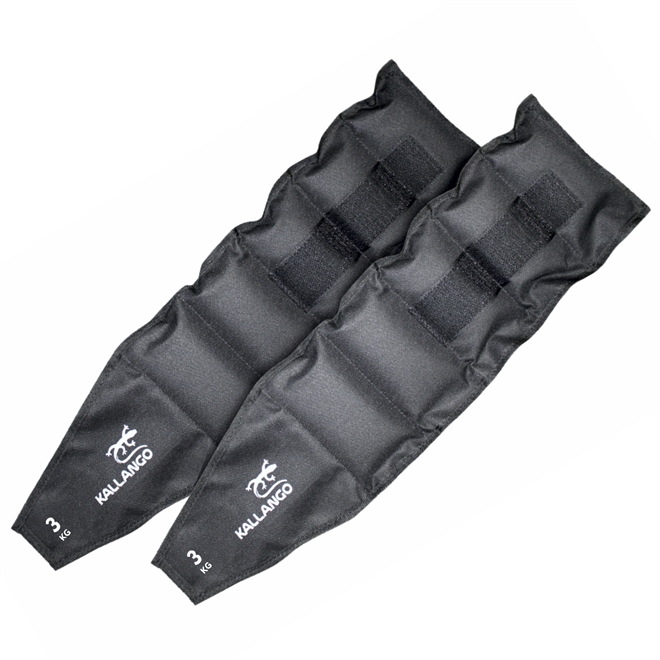 Caneleira Kallango Tradicional Nylon Preta 3kg Par