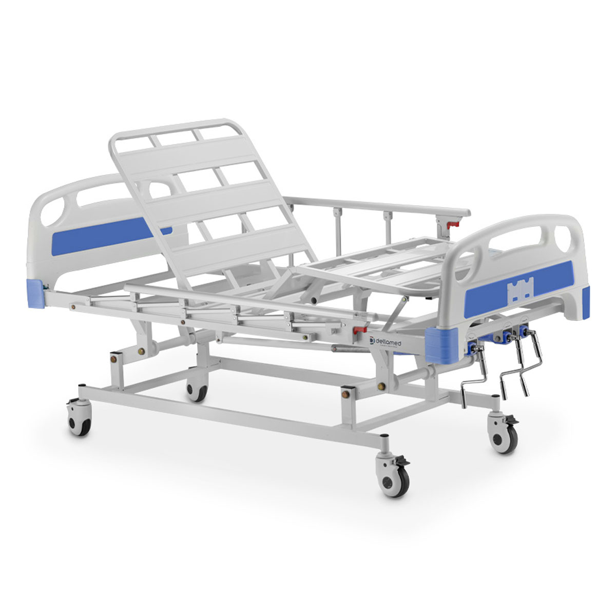 Cama Hospitalar Manual 3 Movimentos com Elevação DX3 Dellamed