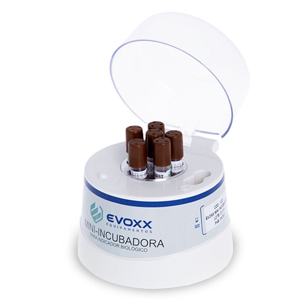 Mini Incubadora para 6 Indicadores Biológicos Evoxx 
